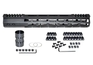 Presma AR-10 LR 308 Super Light M-LOK Series Free Float Handguards with Partial Top Rail 13in DPMS Low Profile Black