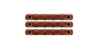 Woox Teardrop M-LOK 3-Slot Rail Covers - 3 Pack - Walnut