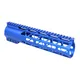 Guntec USA 10in AIR-LOK Series M-LOK Compression Free Floating Handguard With Monolithic Top Rail .308 Cal Anodized Blue