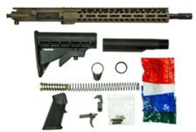 Ghost Firearms Upper Receiver Rifle Lower Parts Kit 9mm 9x19 Para 16in Carbine Light HBAR Barrel 1-10 Twist 14in M-LOK Freefloat Handguard A2 Muzzle