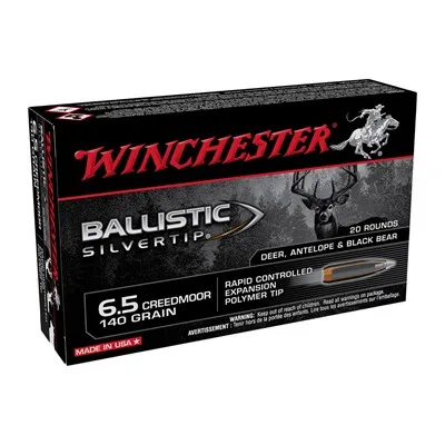 Silvertip Ballistic Slivertip 6.5 Creedmoor 140gr Boat Tail Tip 20/Box