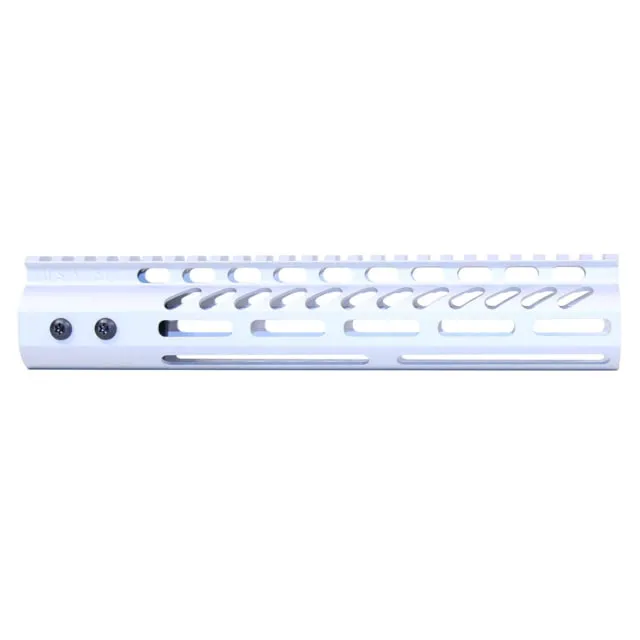 Guntec USA Ultra Lightweight Thin M-LOK System Free Floating Handguard w/Monolithic Top Rail 10in Clear