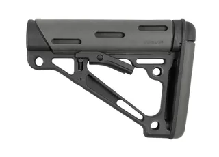 Hogue OverMolded Collapsible Buttstock AR-15/ M16 Commercial Buffer Tube Slate Grey Universal
