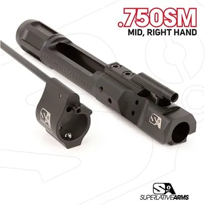 Block DI Builders Kit With Solid .750" Gas Black Rifle RH