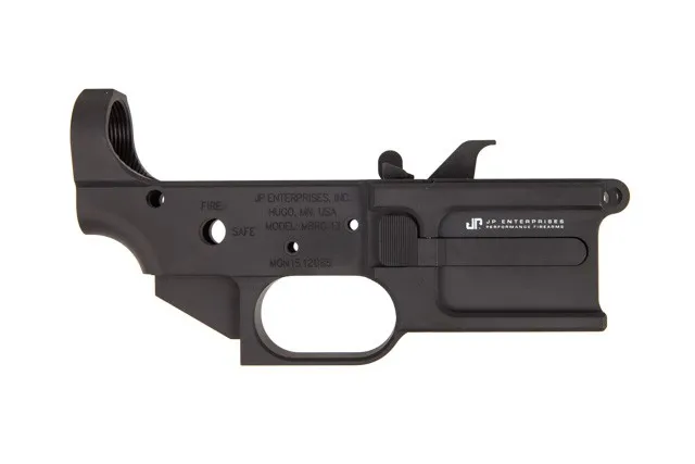 JP Enterprises 9mm billet lower receiver kit w/ mag catch, ejector, pin, spring and screws