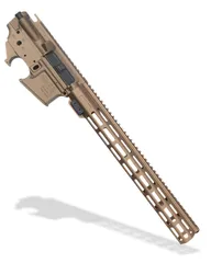 AR15 Builders Kit, Upper and Lower Receiver with 15" M-LOK, FDE