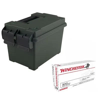 Bundle Can 300aacblk 200gr Subsonic FMJ Case W/ Free Ammo Box