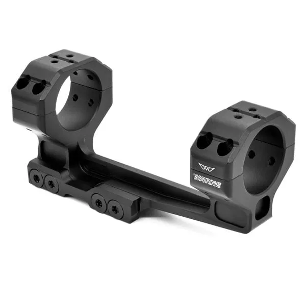 Warne 1 Piece MSR Precision 34mm Cantilever Scope Mount, Black