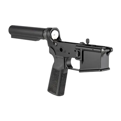 AR-15 Lower Receiver Semi-Complete Angry Patriot Black