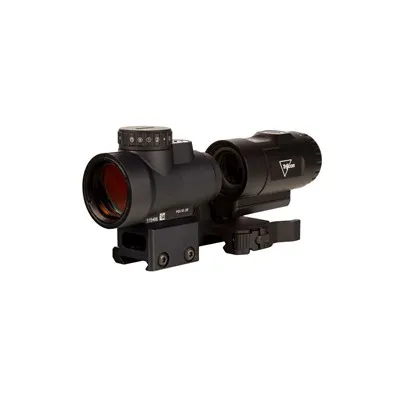 MOA Reticle MRO HD 1x25 Red Dot Sight W/3X Magnifier Combo Black