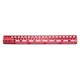 Guntec USA 16.5" Ultra Lightweight Thin M-LOK System Free Floating Handguard w/ Monolithic Top Rail Anodized Red