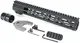 AT3 Tactical SPEAR M-LOK AR-15 Free Float Handguard 12 in Black