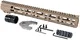 AT3 Tactical SPEAR M-LOK AR-15 Free Float Handguard 15 in FDE