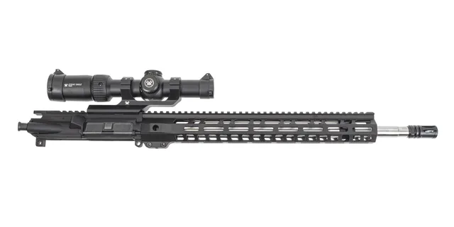PSA 18" Rifle Length 223 Wylde 1/7 Stainless Steel 15" Lightweight M-lok Upper With Vortex Strike Eagle 1-8x24mm Gen2 Scope