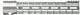 Aero Precision M5 ATLAS S-ONE M-LOK Handguard - Uncoated 12.7in Raw - Aluminum