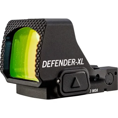Red Defender-XL 3 MOA Reticle Micro Green Dot Sight Black