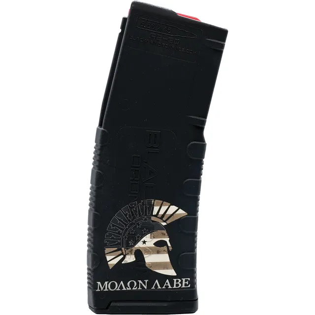 Black Rain Ordnance Molon Labe 30rds 5.56x45mm/.223 Remington, Black/Tan