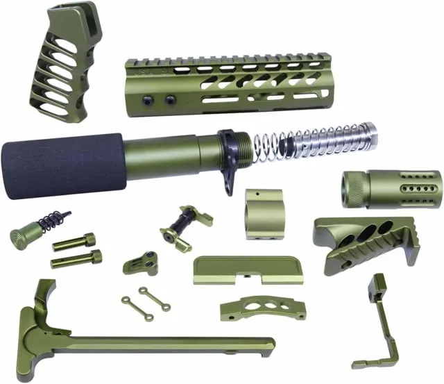 Guntec USA AR-15 Ultimate Pistol Kit Anodized Green