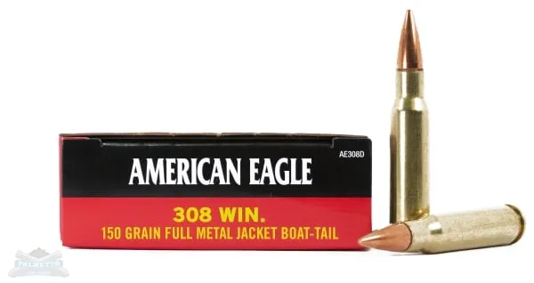 American Eagle 308 150gr FMJBT Ammunition 20rds