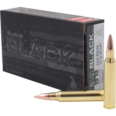 Black 223 Rem 75gr Match Boat Tail Hollow Point 200/Case