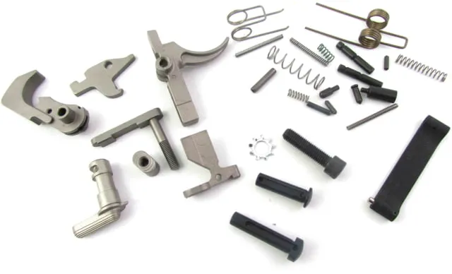 WMD Guns Lower Parts Kit AR-15 Mod 2 NiB-X Nickel/Black