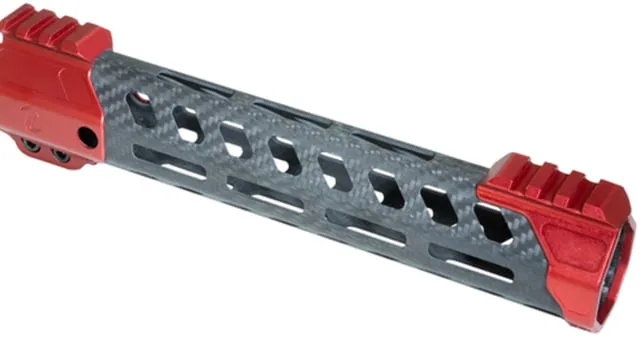 Timber Creek Enforcer 9in M-LOK Handguard Red Anodized CF E9 HG