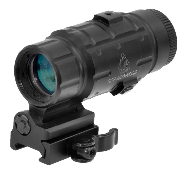 Leapers UTG 3x25mm Magnifier w/ Flip-to-Side QD Mount