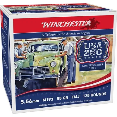 Full Metal Jacket USA 250 5.56mm NATO 55gr FMJ 125/Box