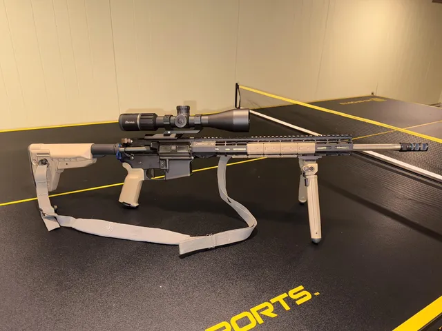 Criterion 20-inch DMR on an Anderson Lower with Burris RT-15