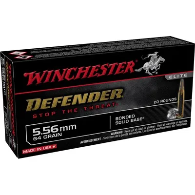 Soild Defender 5.56mm NATO 64gr Bonded Solid Base 200/Case