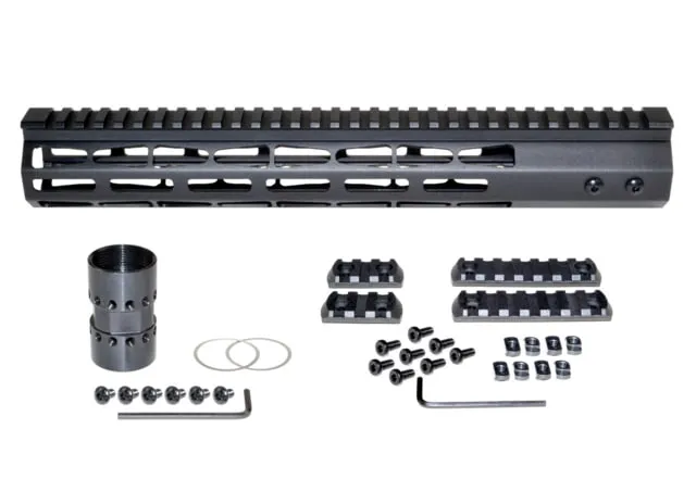 Presma AR-10 LR 308 Super Light M-LOK Series Free Float Handguards 13in DPMS Low Profile Black