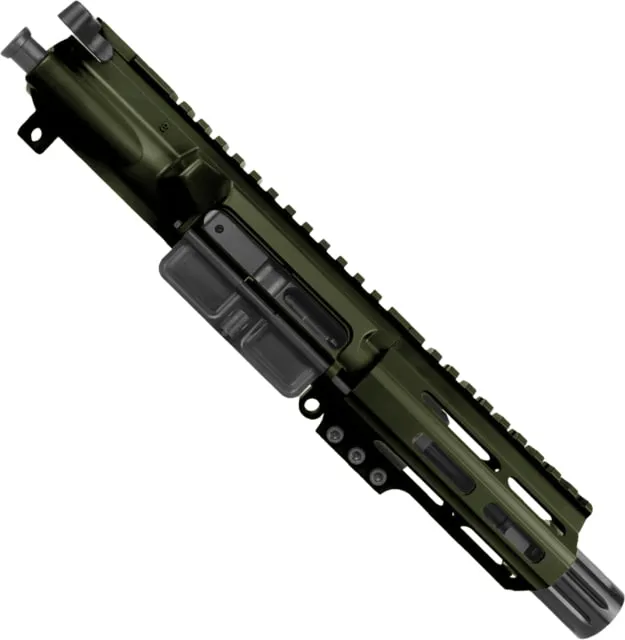 ABC RIFLE COMPANY AR9 9mm Luger Pistol 4in Barrel M-LOK Handguard Complete Upper Receiver w/BCG And Charging Handle Olive Drab Green