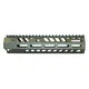Guntec USA Socom Series 9 in Suppressor Compatible Handguard Anodized Green