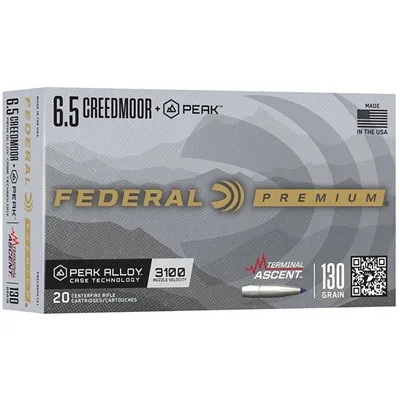 Premium Peak 6.5 Creedmoor 130gr Terminal Ascent 20/Box