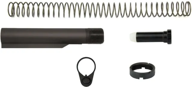 TacFire AR10 BUFFER TUBE KIT/REG END PLATE BLACK