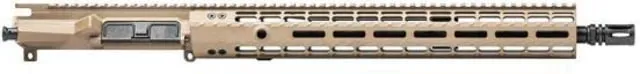 Aero Precision M4E1 AR15 .223 Wylde 18 inch SS QPQ M-LOK Upper Receiver Rifle Length 1-8 Twist 1/2x28 A2 Flash Hider Cerakote FDE