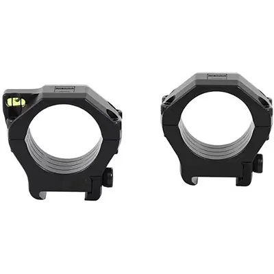 Bubble Level Precision Ultralight Ms Rings 34mm Low (1") Black 2/Pk