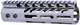 Guntec USA AR-15 Ultra Lightweight Thin M-LOK Free Floating Handguard w/ Monolithic Top Rail 7in Chrome Black