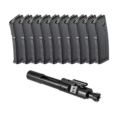 Magpul MOE Builder Bundle M16 BCG 5.56mm NATO & AR-15 30-Round PMAG Gen M2 10 Pack