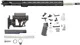 Luth-AR 20 in Bull Rifle kit minus Lower Receiver w/coll. Stock M-LOK Black Carbine