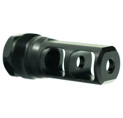 Faxon Firearms Muzzlok Stainless Steel Plan B Muzzle Brake - 1/2x28 - .250" Bore