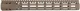 Troy Industries SOCC Gen 2 Free Float M-LOK Handguard AR-15 Aluminum Battle Rail FDE 15.125in