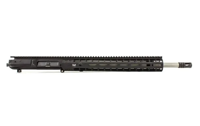 Aero Precision M5E1 Complete Upper Reciever .308 18in Rifle Barrel 1-10 Twist 5/8x24 Thread Free-Float Handguard Stainless Steel Anodized Black