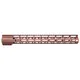 Guntec USA 16.5in AIR-LOK Series M-LOK Compression Free Floating Handguard w/ Monolithic Top Rail Anodized Bronze