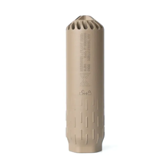 Huxwrx Flow 556k Rifle Suppressor - FDE
