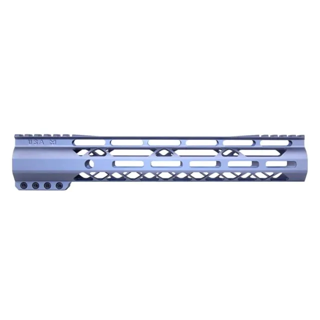 Guntec USA AIR-LOK Series M-LOK Compression Gen 2 Free Floating Handguard w/Monolithic Top Rail 12in Grey