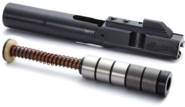JP Enterprises EnhancedBolt Bolt Carrier Group BCG 9mm QPQ Finish Standard Stroke Enhanced SCS System JPSCS2-9-5H2 - 2 Tungsten/ 3 Steel Masses Black