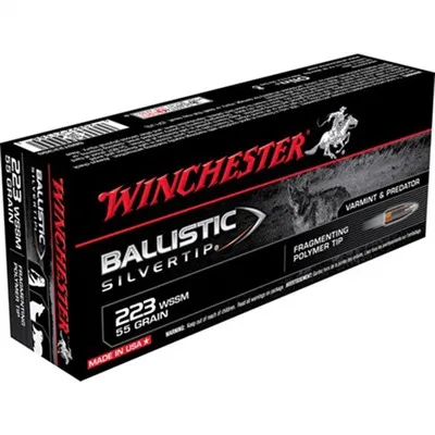 Supreme Bst 223 WSSM 55gr Ballistic Silvertip 20/Box