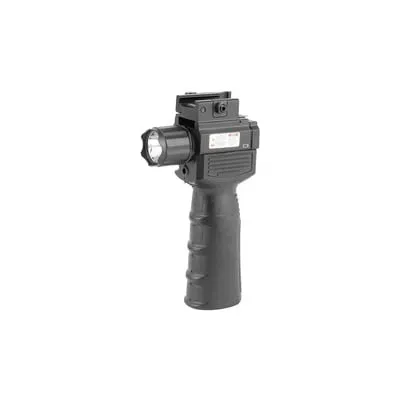 NCSTAR Flashlight & Red Laser Combo Fits Weaver & Picatinny Type Rails, Black