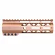 Guntec USA AirLok Series M-LOK Compression Free Floating Handguard w/Monolithic Top Rail 7in Bronze